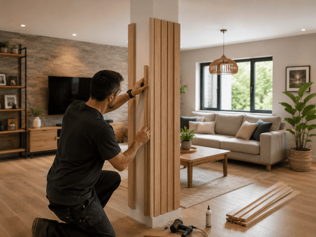 habillage en bois