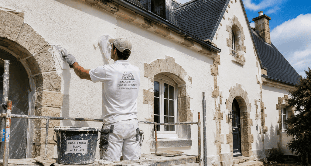 enduit blanc