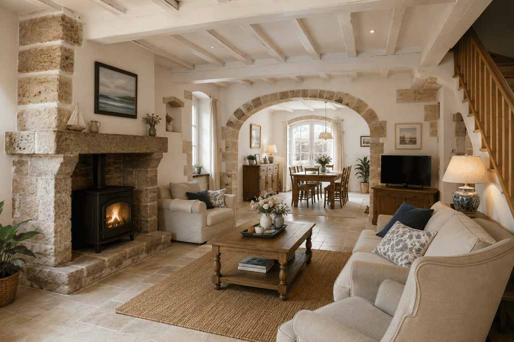 intérieur d'une maison néo bretonne
